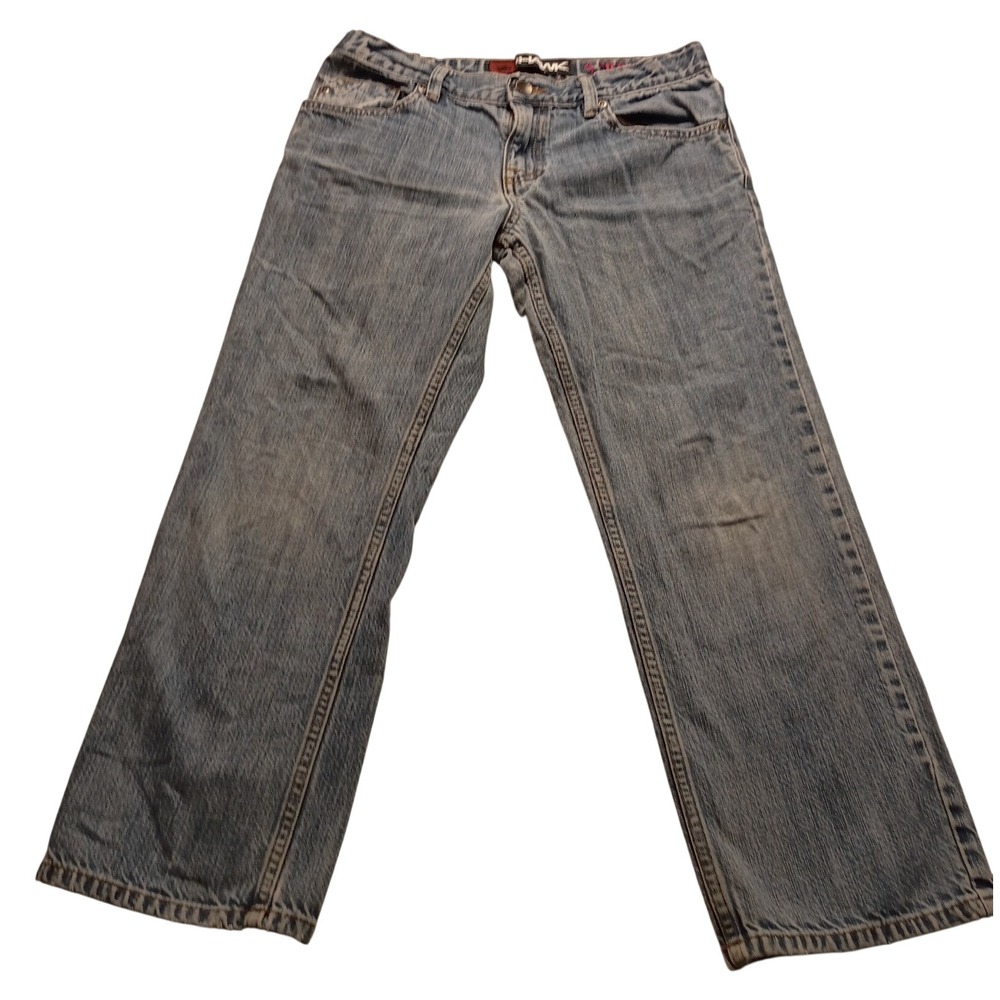 Tony Hawk Boys Straight Leg Jeans Light Wash Denim Size 12 Husky Classic Light